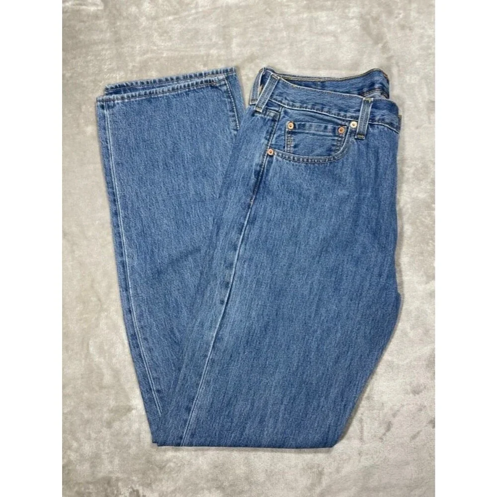 Levi's 501 Button Fly Jeans Men Size 36x36 Straight Denim Irregular